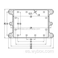 Caja de pared para chimenea eléctrica caja de electrónica exterior caja impermeable única tamaños de caja de conexiones estándar